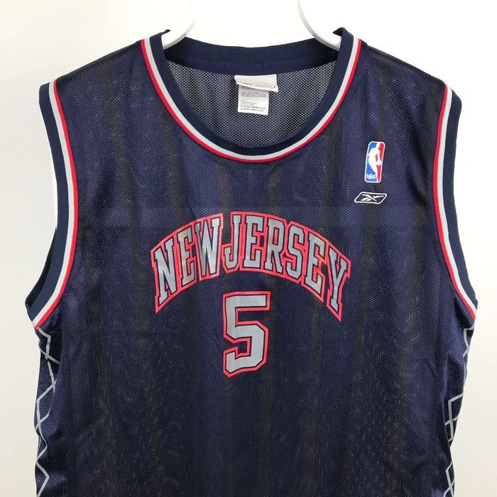 NBA × Reebok (SY0093) NEW JERSEY JASON KIDD 5 NBA JERSEY Size US XL / EU 56 / 4 - 3 Thumbnail