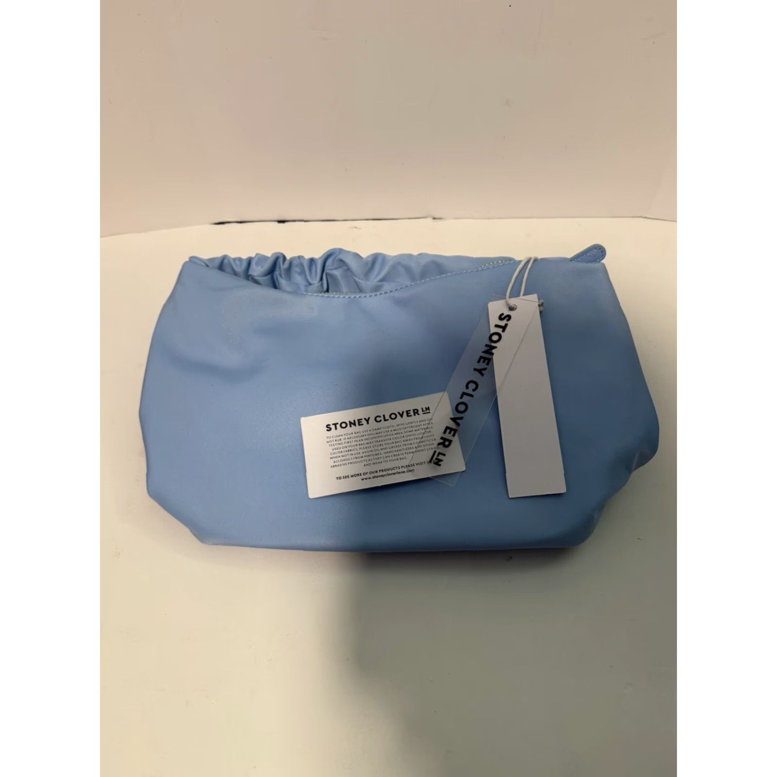 Vintage Stoney Clover Lane Bag Scrunch Handle Periwinkle Blue Nylon Zip Classic Women Size ONE SIZE - 5 Thumbnail