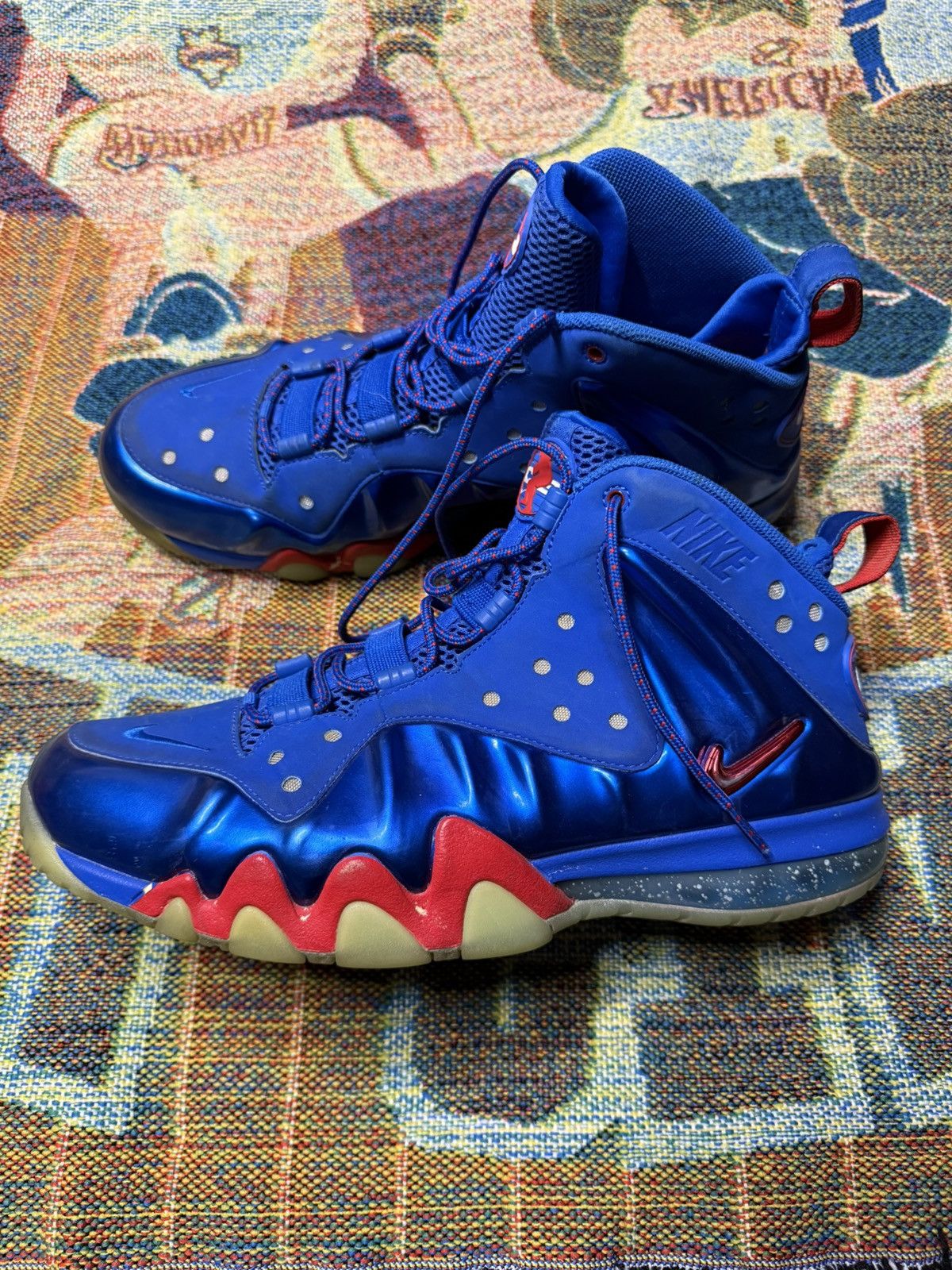 Nike Nike Barkley Posite Max 76ers Size US 11.5 / EU 44-45 - 2 Thumbnail