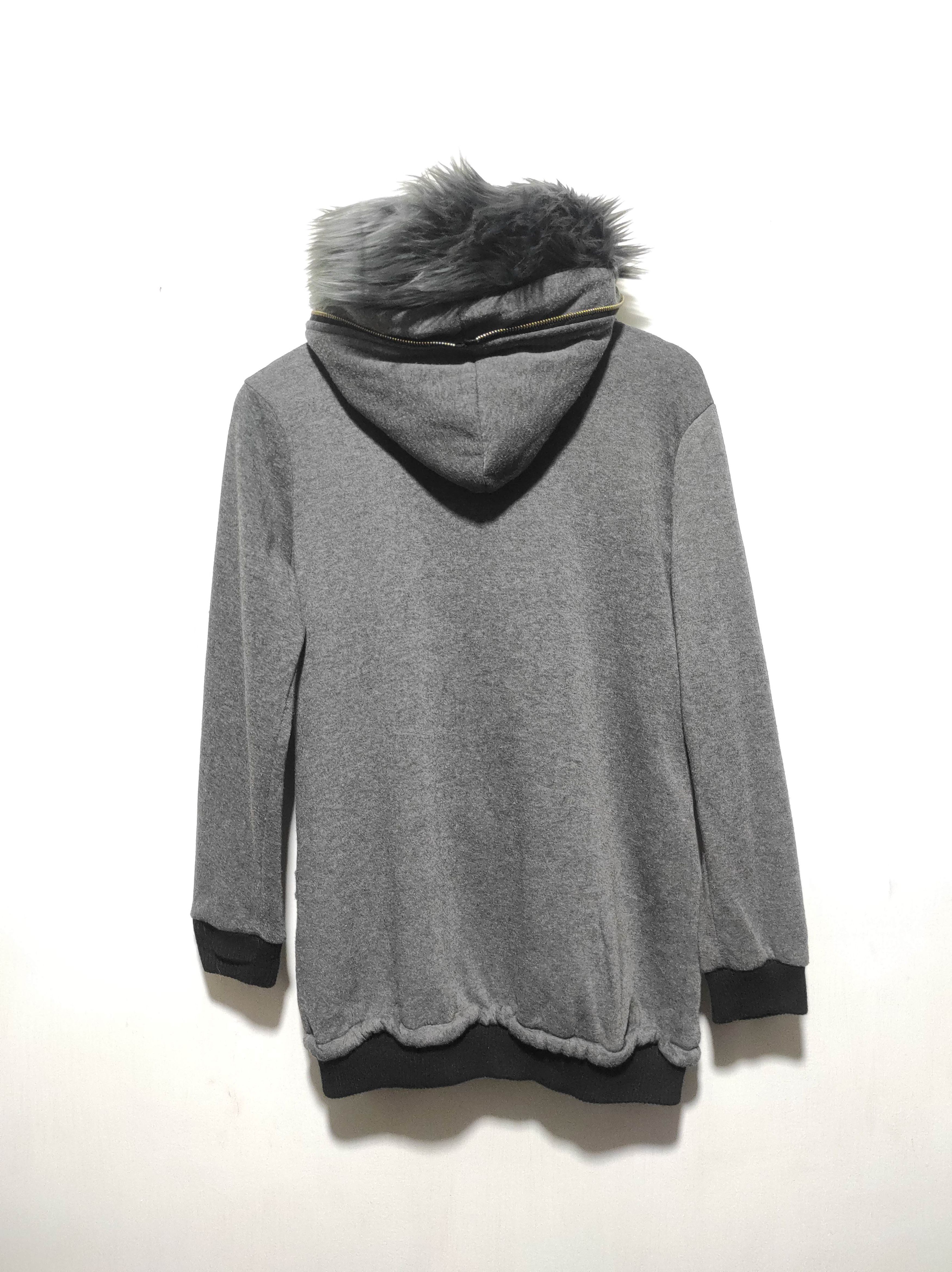 Hysteric Glamour Double Layer Grey Fur Hoodie if6was9 LGB style Size US S / EU 44-46 / 1 - 14 Thumbnail
