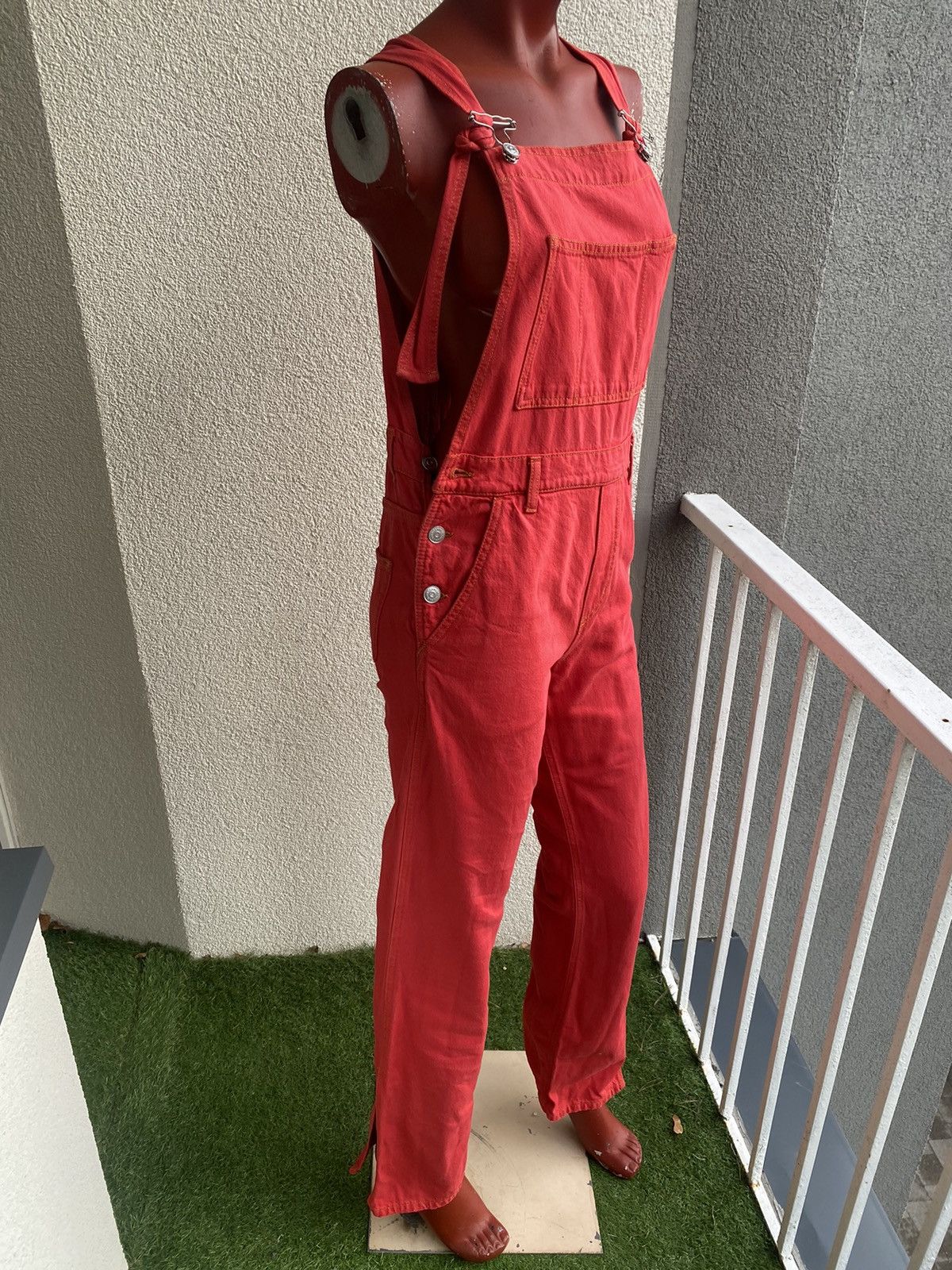 Ganni Ganni Women's Red Dungarees-overalls Size 24" / US 00 / IT 34 - 7 Thumbnail