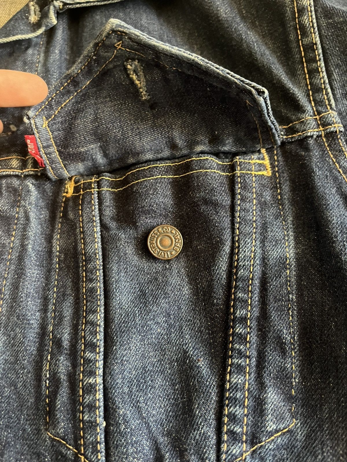 Levi's BIG E TYPE III 557XX DENIM JACKET 60’S TRUCKER D STAMPED 42 Size US S / EU 44-46 / 1 - 4 Thumbnail