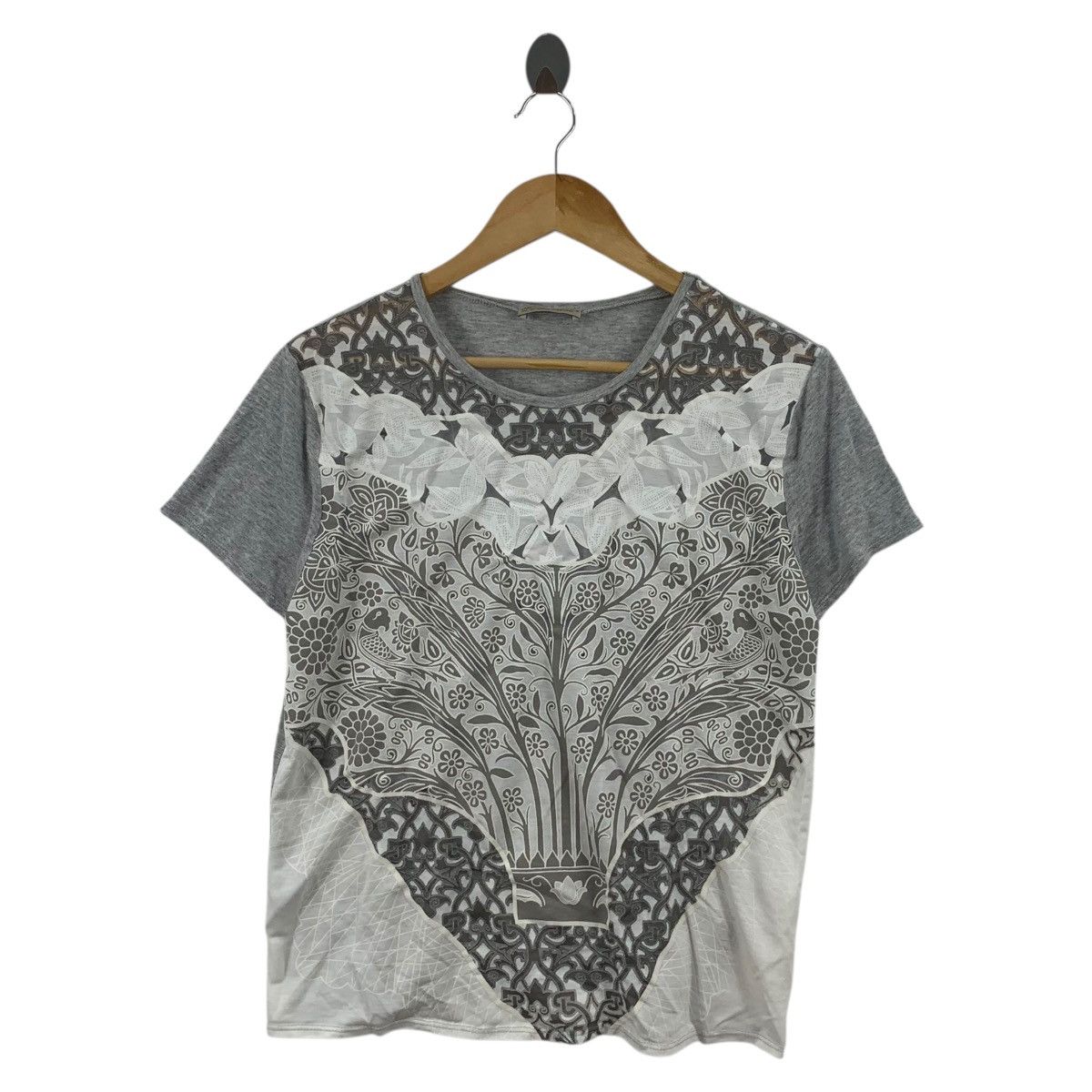 Zara ZARA BASIC COLLECTION Floral Painting Artwork AOP Tee Shirt Size M / US 6-8 / IT 42-44 - 3 Thumbnail
