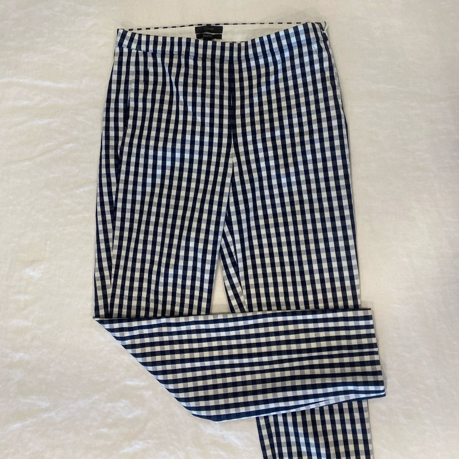 J.Crew J. Crew Women's Martie Side Zip Checkered Pants - 4T Size 27" / US 4 / IT 40 - 2 Thumbnail