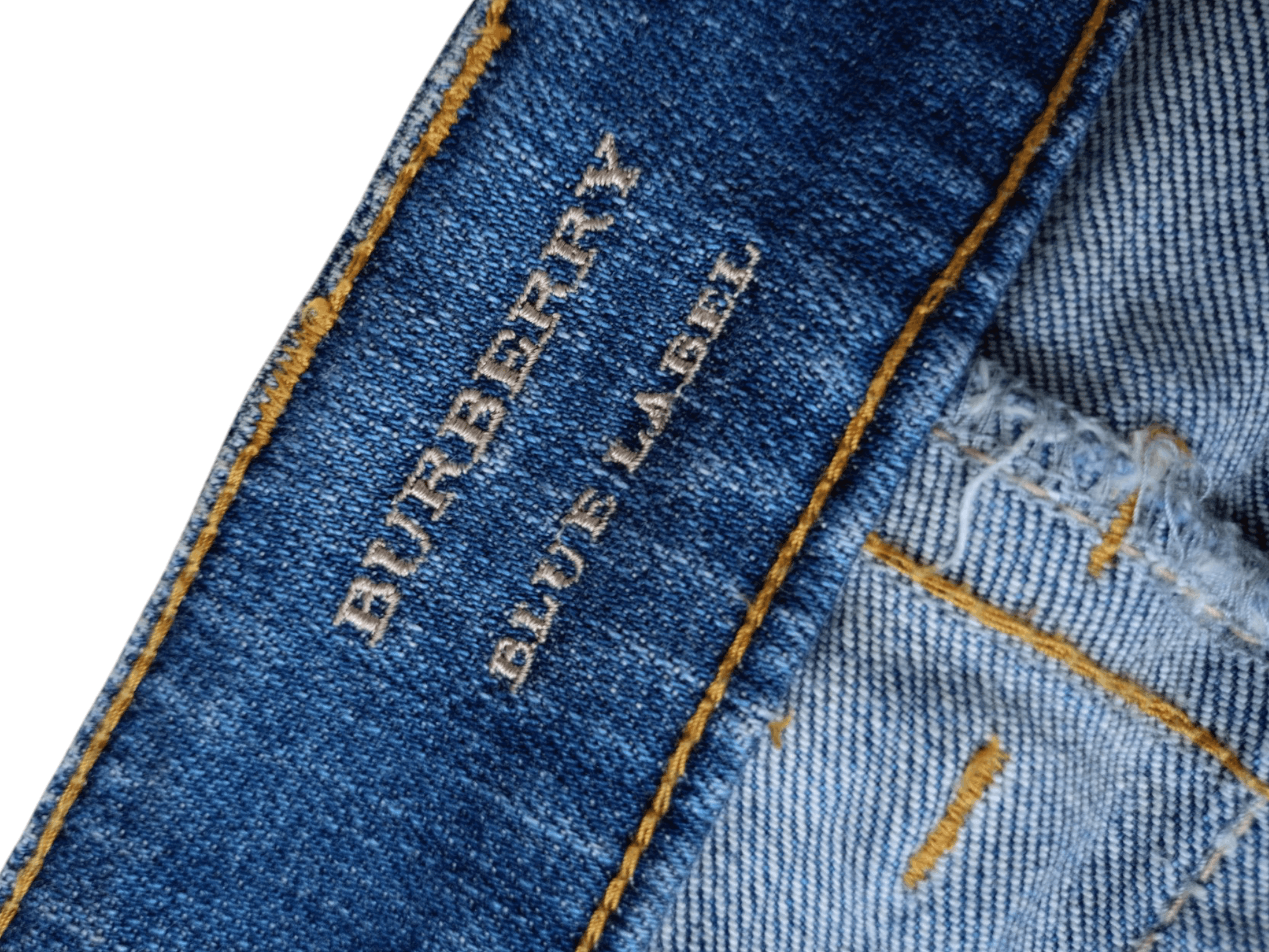 Burberry × Vintage Burberry London Blue Label Vintage Streetwear Denim Bootcut Size 25" / US 0 / IT 36 - 10 Thumbnail