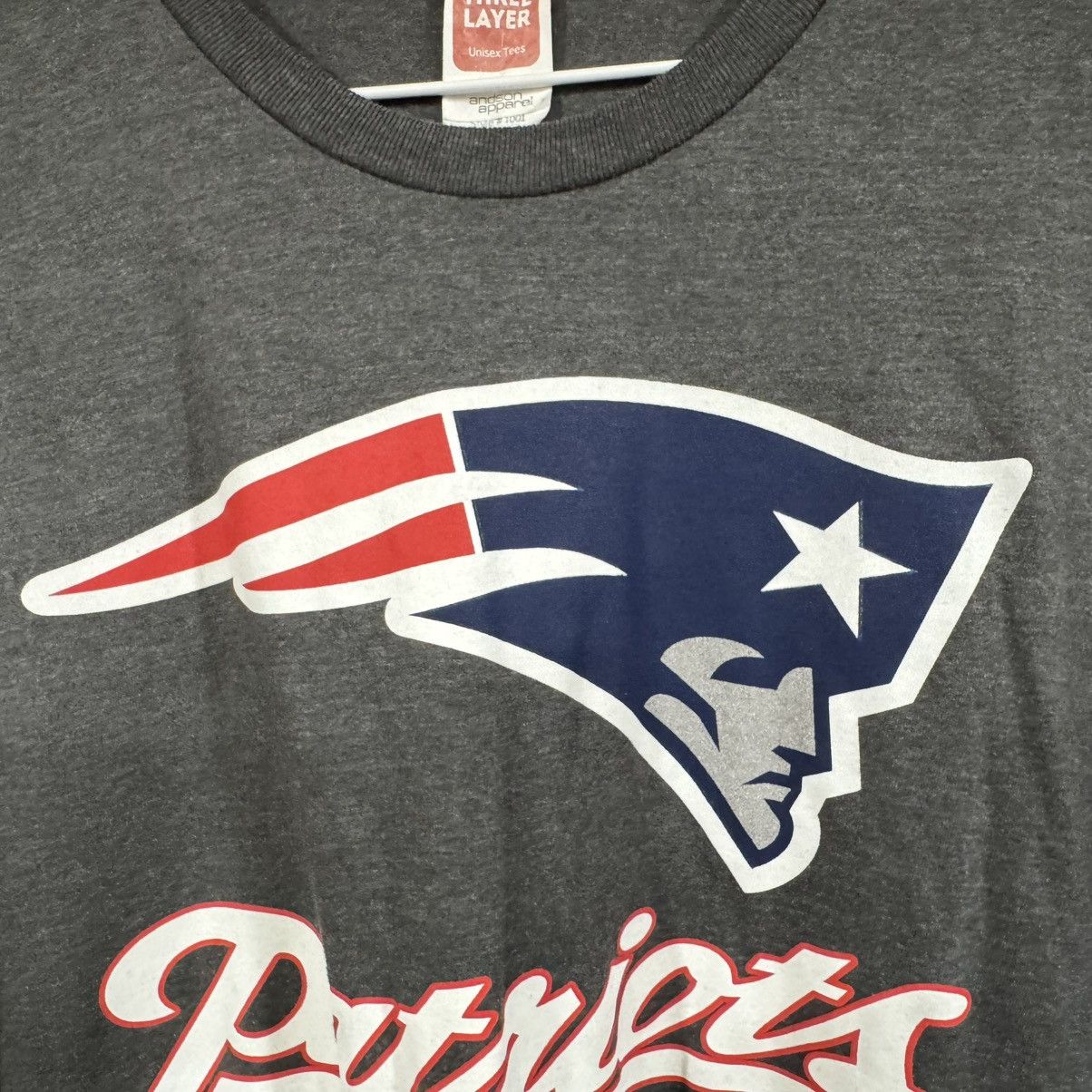 NFL New England Patriots Team Logo Shirt Mens XL Gray NFL Size US XL / EU 56 / 4 - 6 Thumbnail