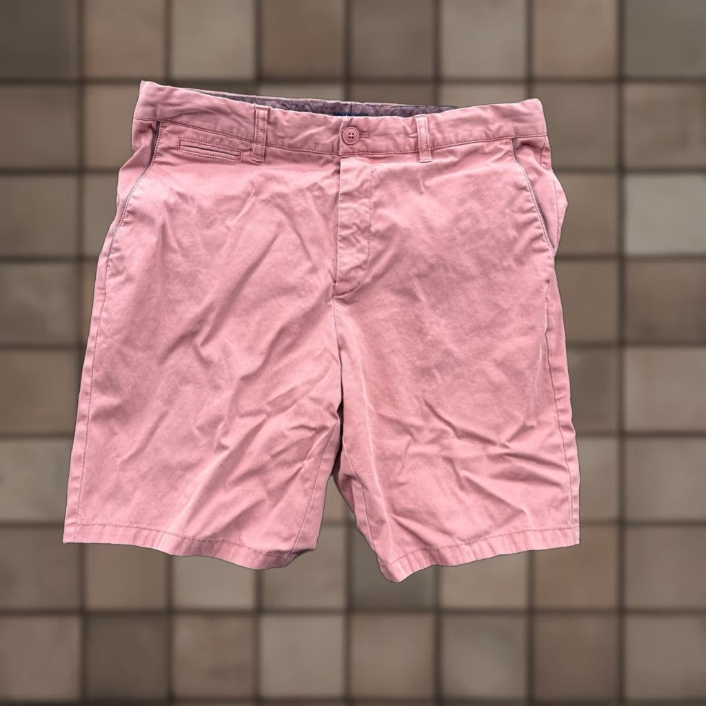 johnnie-O johnnie-O Short Mens 35 Salmon Cotton Chino Golf Preppy 9' Inseam Size US 35 - 1 Thumbnail