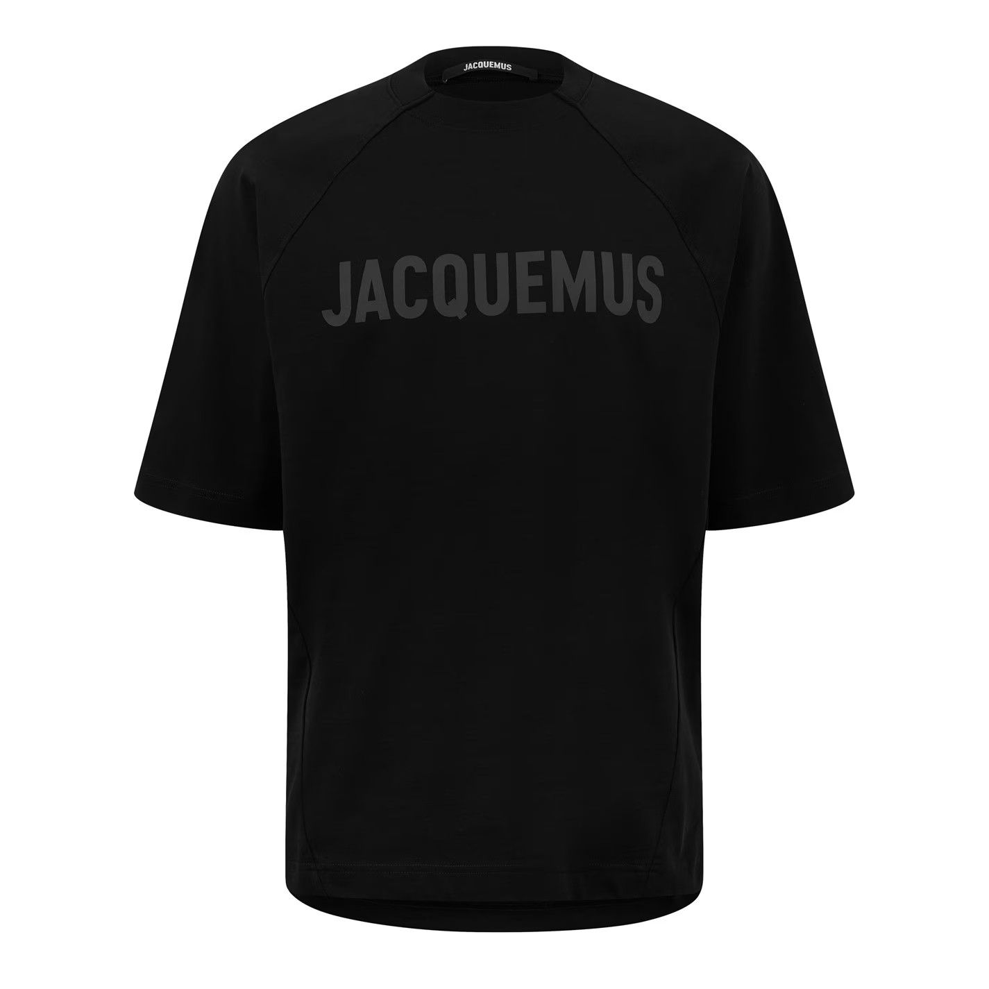 Jacquemus o1g2r1mq0426 Le Typo T-Shirt in Black Size US M / EU 48-50 / 2 - 1 Thumbnail