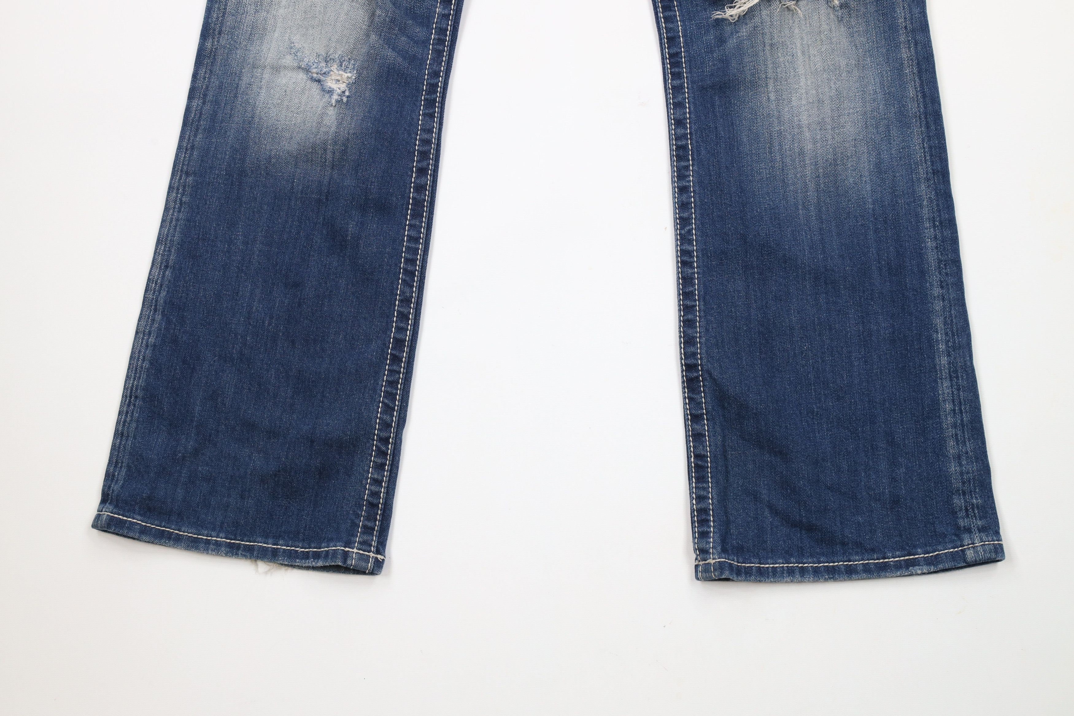 Miss Me × Vintage Miss Me Thick Stitch Jeweled Sequin Easy Boot Leg Jeans Size 30" / US 8 / IT 44 - 4 Thumbnail