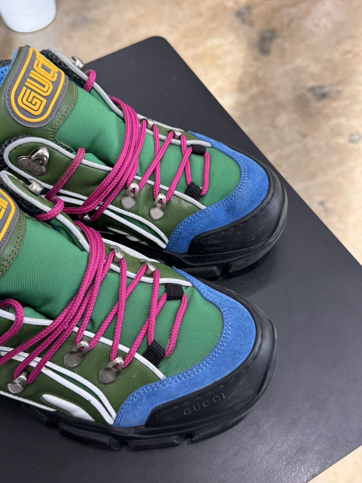 Gucci Gucci Flashtrek Green Blue Size 6.5 (2023) Size US 6.5 / EU 39-40 - 7 Thumbnail