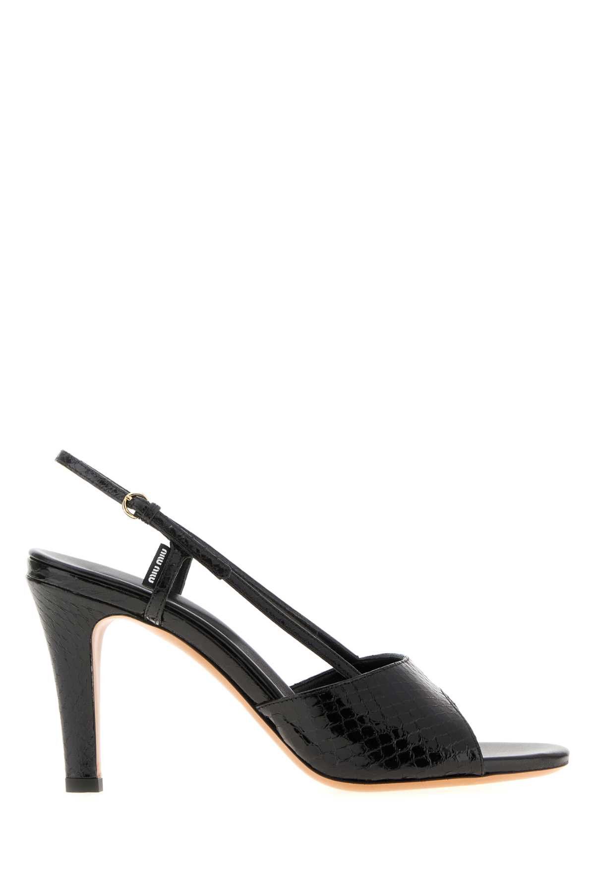Black Leather Sandals