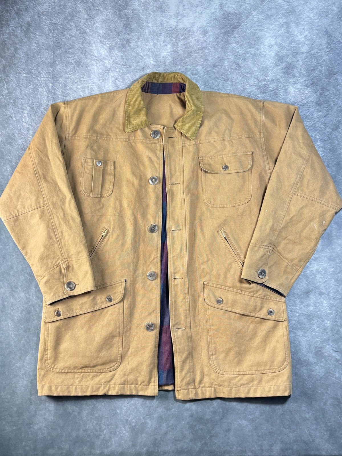 Vintage Vintage Canvas Hunting Jacket Lined Chore Coat Winter Workw Size US XL / EU 56 / 4 - 6 Thumbnail