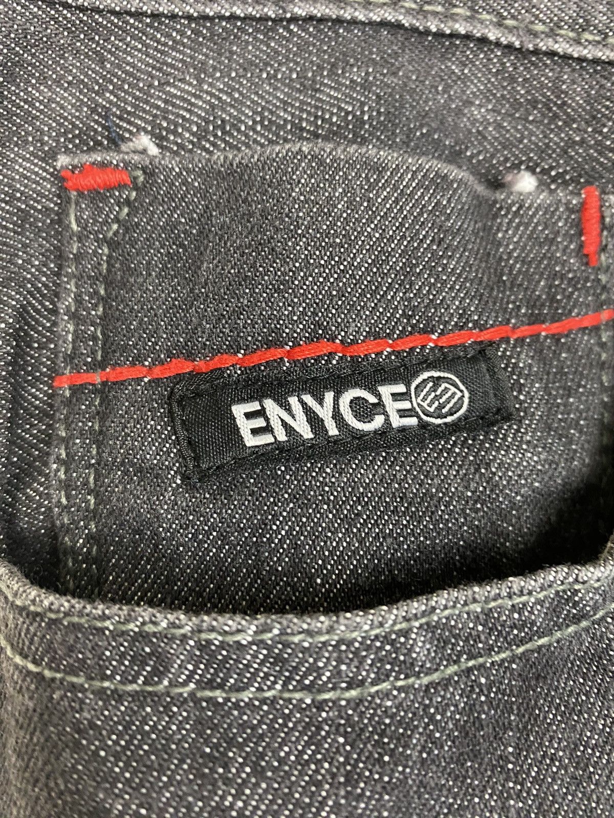 Enyce Vintage Enyce Black Selvedge Denim Jeans Embroidered y2k Size US 32 / EU 48 - 4 Thumbnail