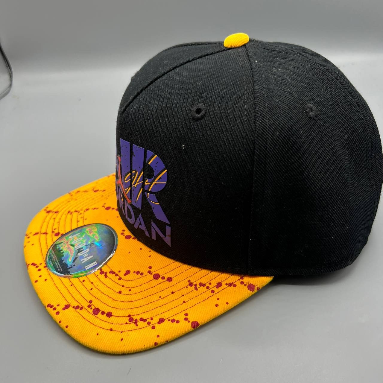 Jordan Brand Air Jordan Flight Hat Men Black Yellow Jumpman Snap Back Cap Size ONE SIZE - 3 Thumbnail