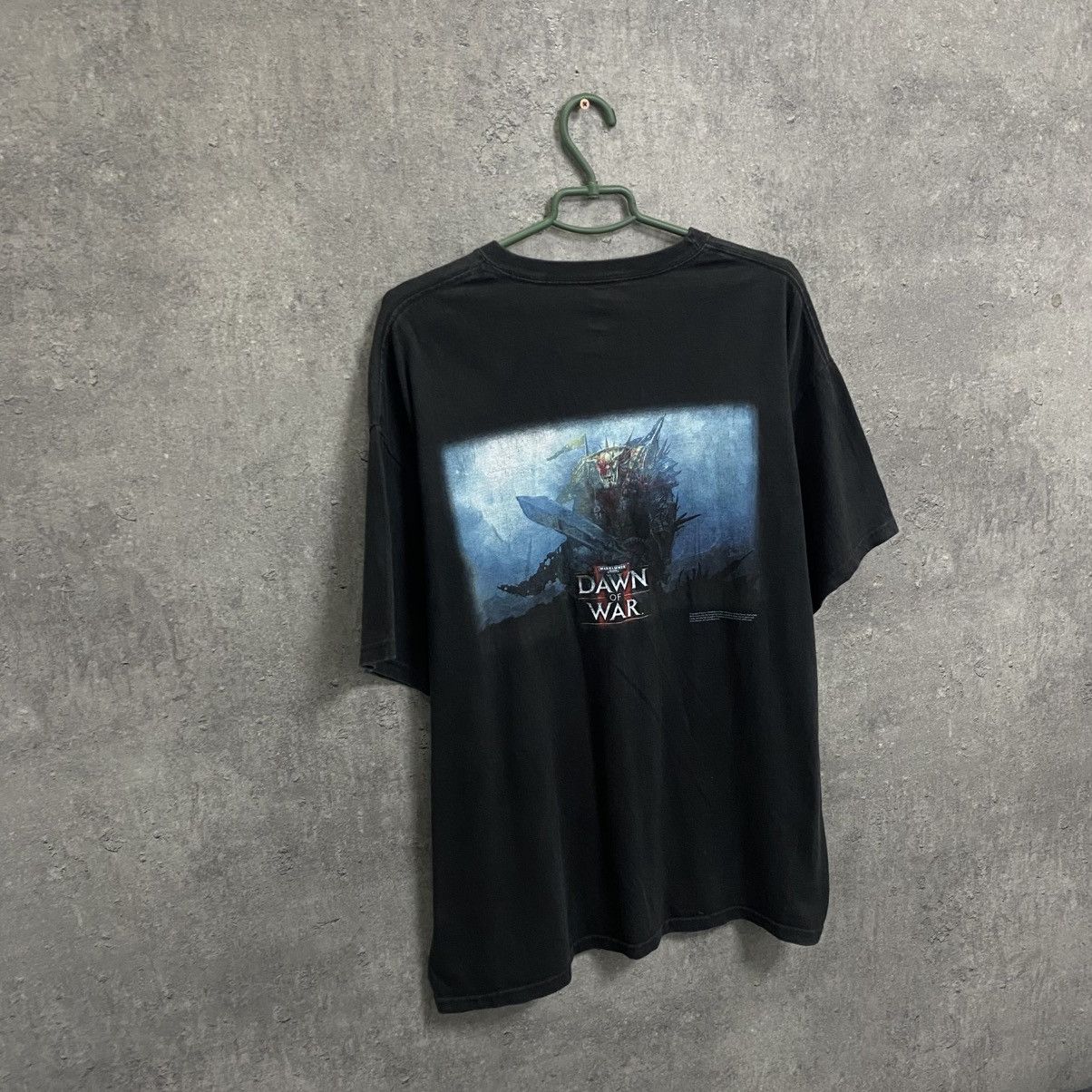 Vintage Vintage Warhammer 40000 Dawn Of War Promo Game Black T-Shirt Size US XL / EU 56 / 4 - 8 Thumbnail