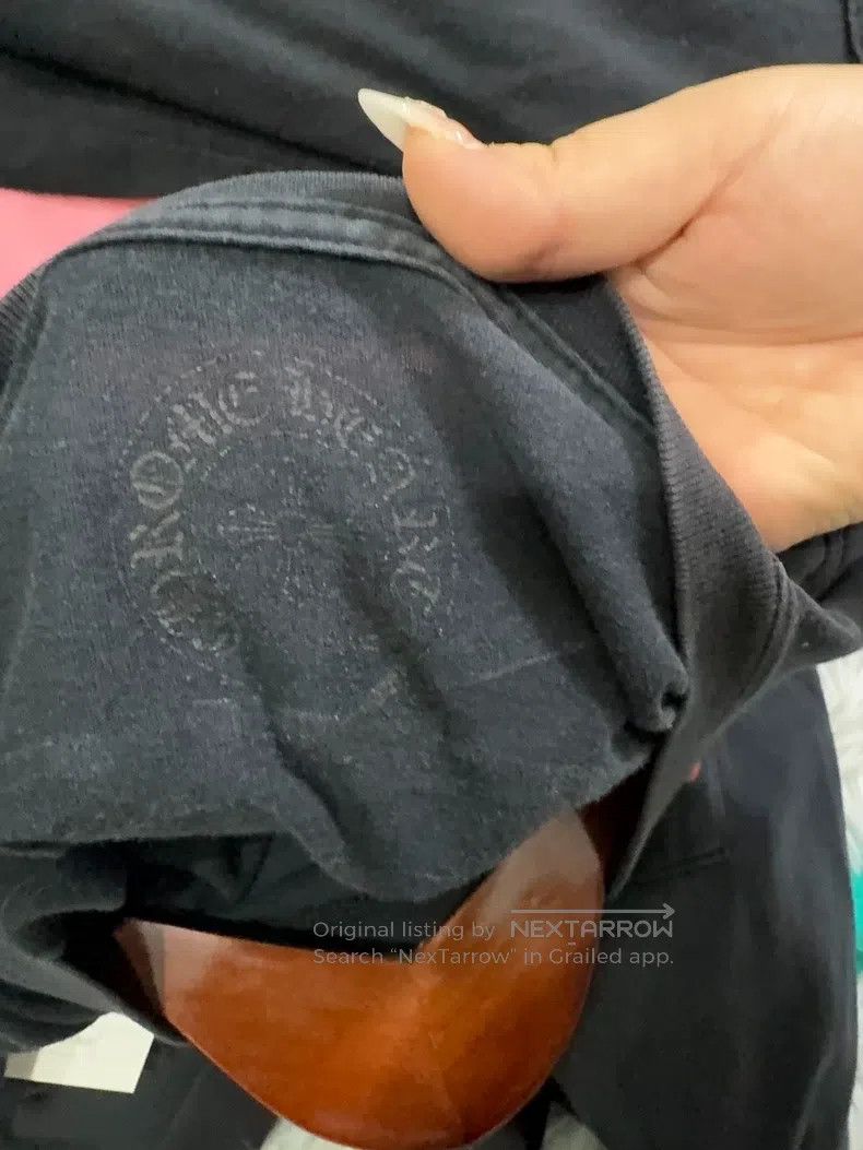 CHROME HEARTS Size L Black short sleeve t