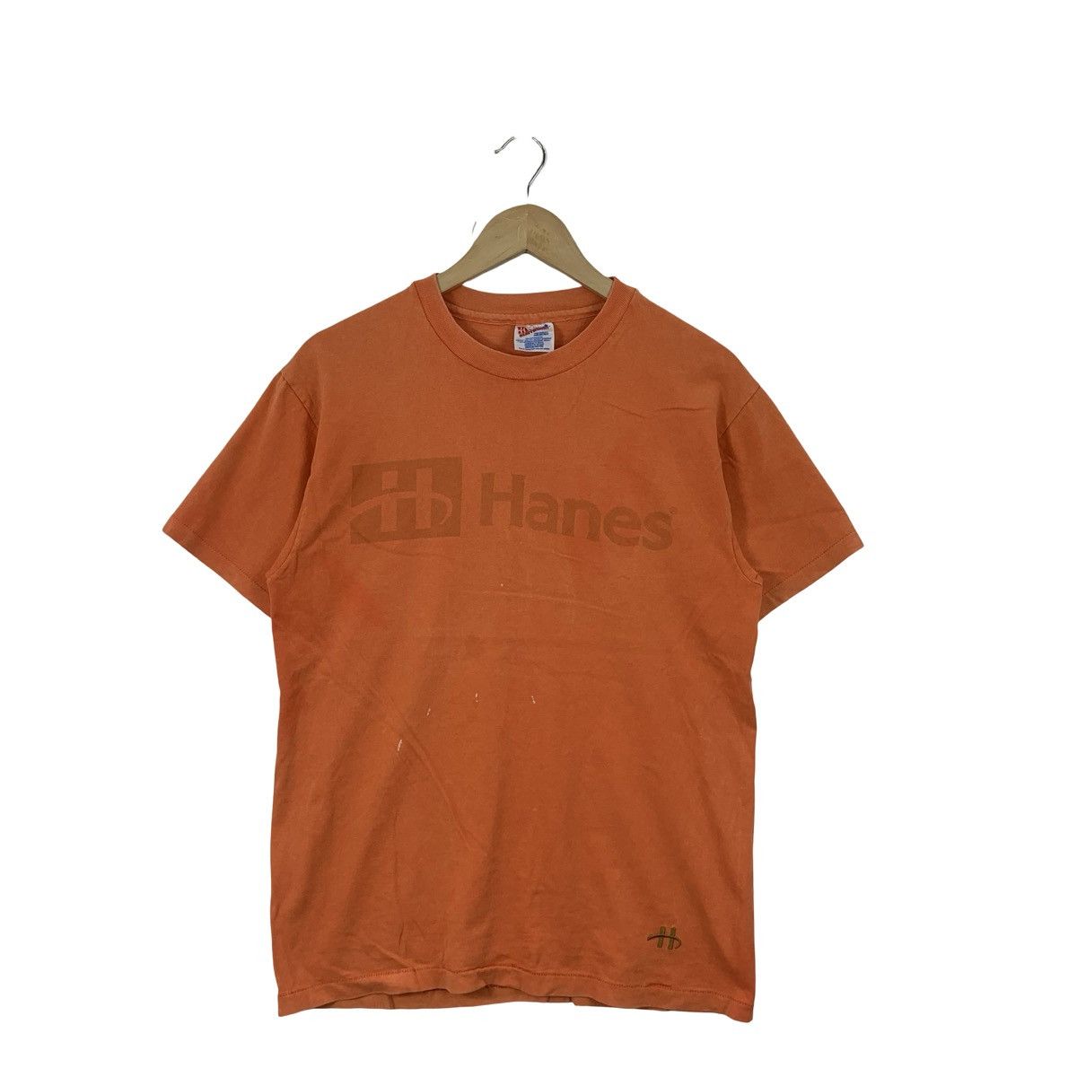 Hanes Vintage HANES HEAVYWEIGHT Fade Logo Tee Shirt Top Size US M / EU 48-50 / 2 - 3 Thumbnail