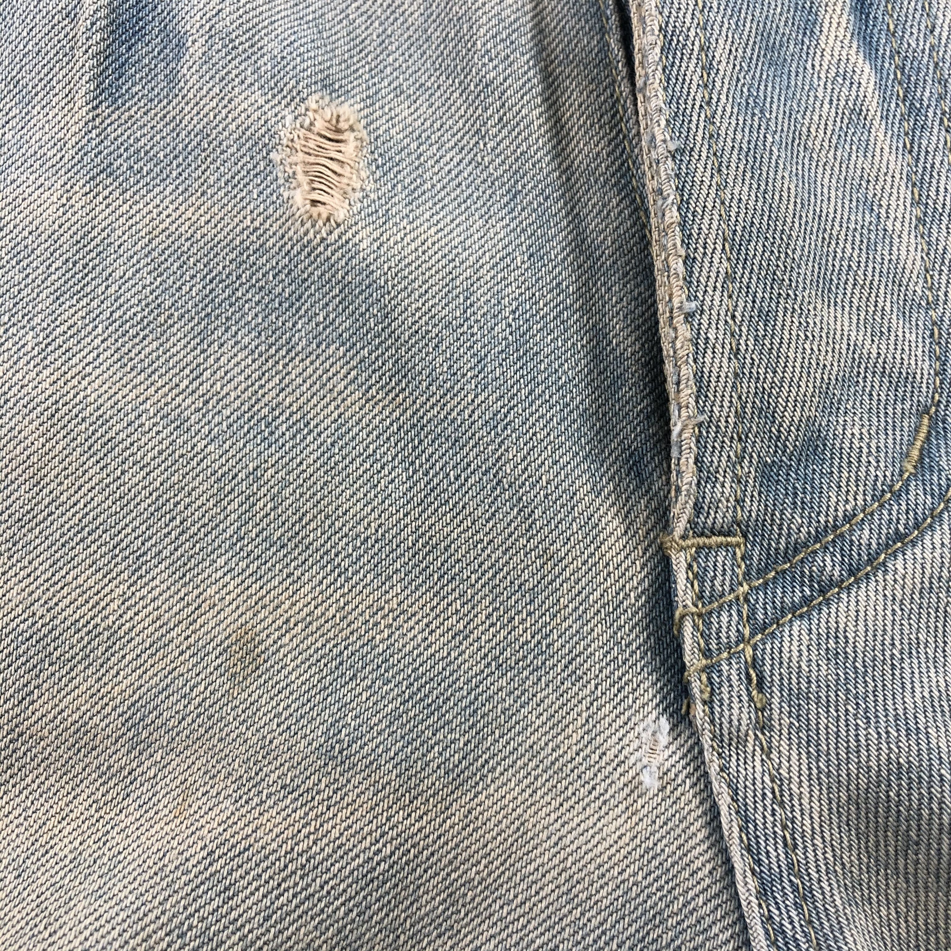 Japanese Brand Ossa Mondo Jeans Rusty Faded Blue Denim KJ750 Size US 34 / EU 50 - 9 Thumbnail
