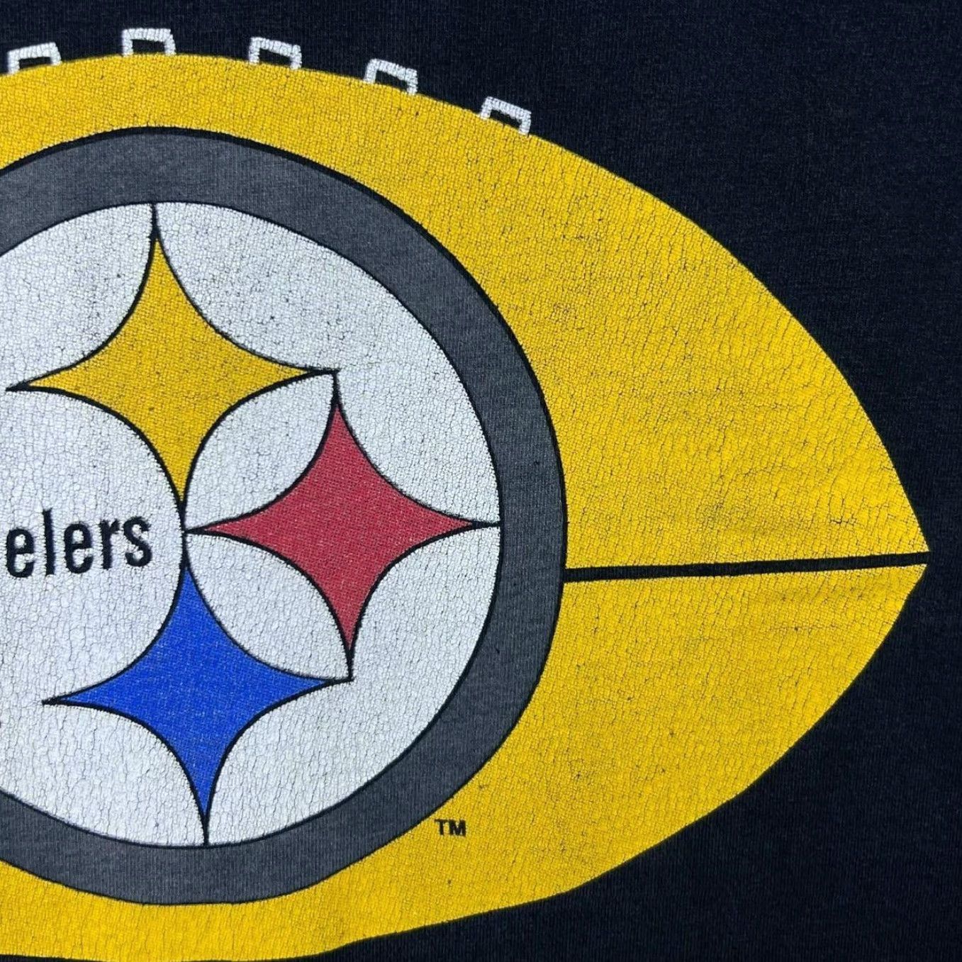 Pro Player VINTAGE Pro Player NFL Experience 1996 Pittsburgh Steelers Football T-Shirt XL Mens Black Graphic Print Front Back Size US XL / EU 56 / 4 - 7 Thumbnail