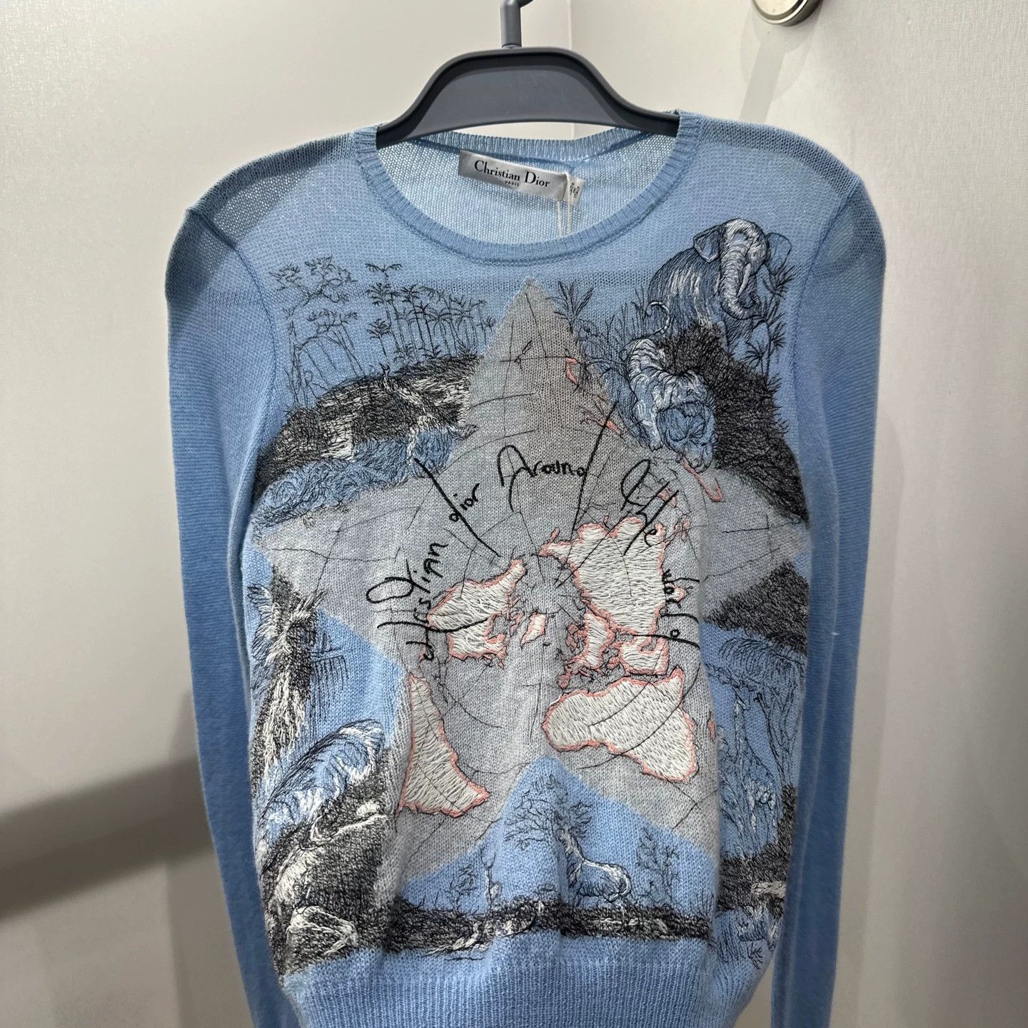 Dior 34 Christian Dior Star Map Cashmere Sweater mar495 Size XS / US 0-2 / IT 36-38 - 6 Thumbnail