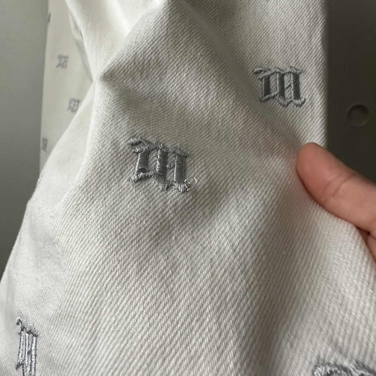 MISBHV White Jean Monogram