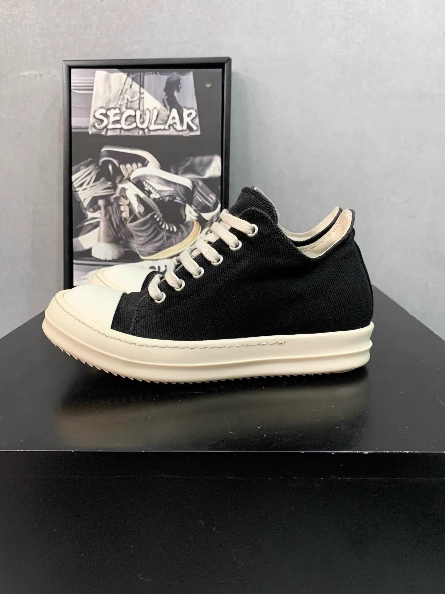 Rick Owens Rick Owens DRKSHDW Low Converse Style Sneakers K34 Size US 6 / IT 36 - 1 Thumbnail