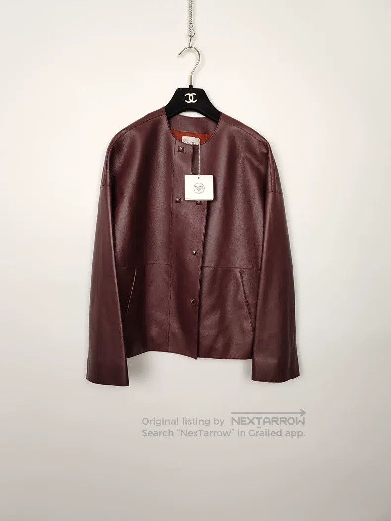 Hermes Hermes Women's Leather Jacket Size XXS / US 00 / IT 34 - 1 Thumbnail
