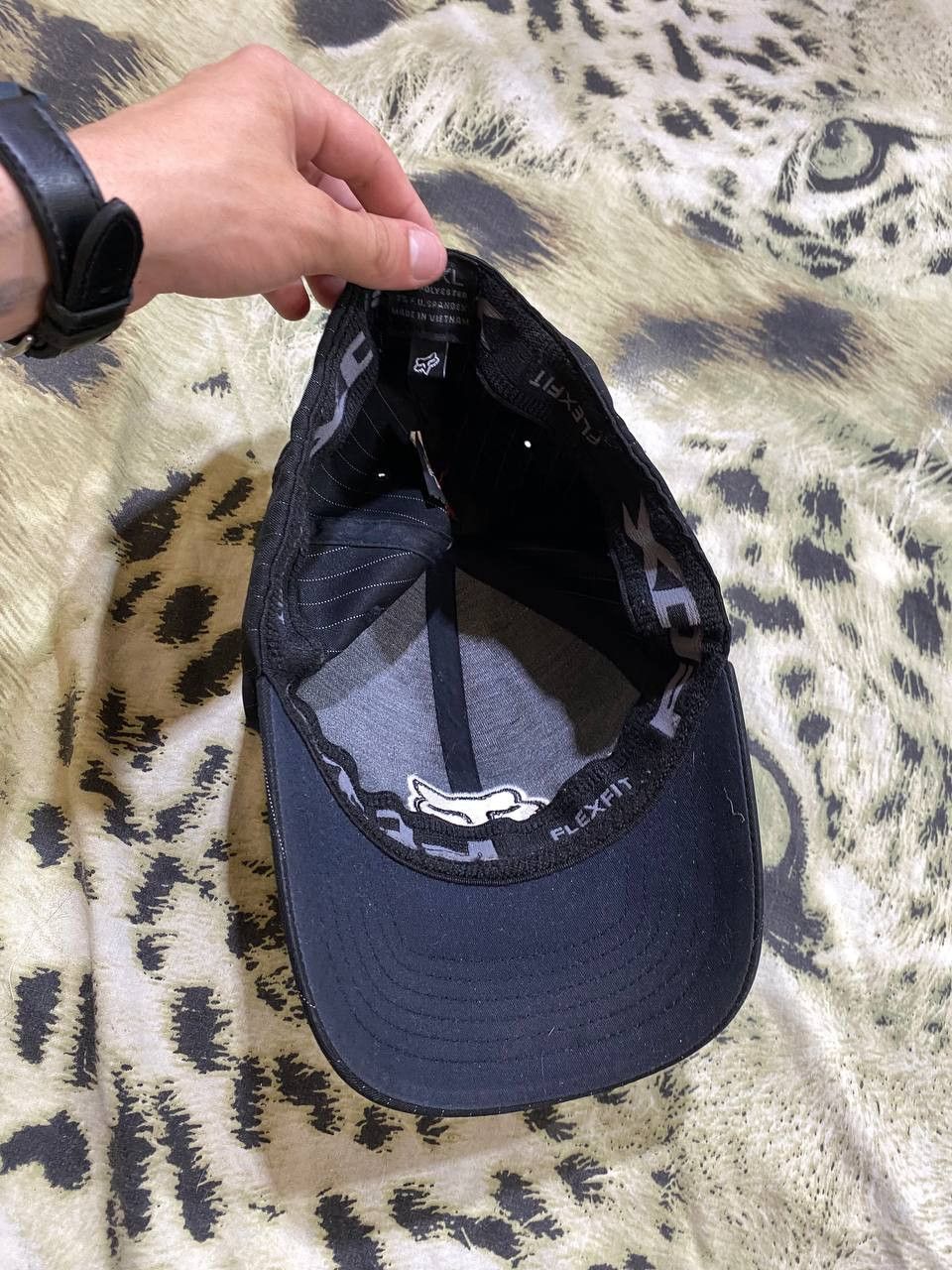 Fox Racing Hats big logo Vintage Cap black striped Y2K Fox Racing Size ONE SIZE - 9 Thumbnail