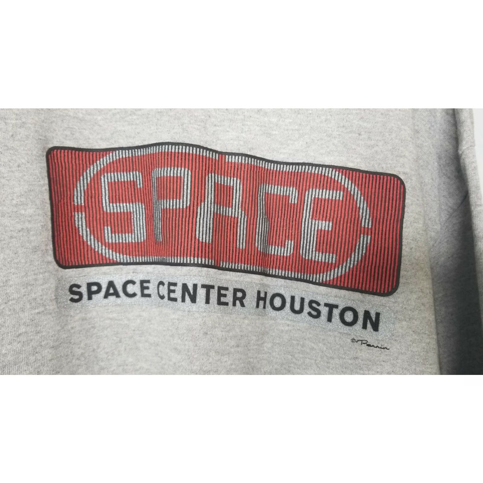 Delta Retro Mens XL Houston Space Center Kennedy Gray Sweatshirt Pullover Crewneck Size US XL / EU 56 / 4 - 2 Thumbnail