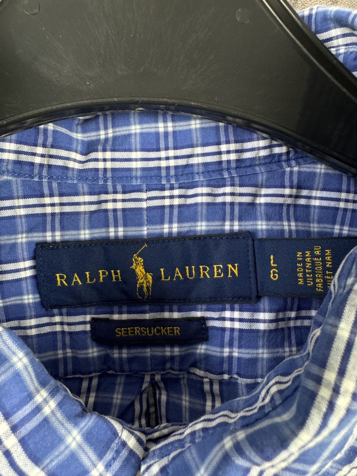 Polo Ralph Lauren Polo Ralph Lauren Short Sleeve Shirt Blue Checkered Classic Size US L / EU 52-54 / 3 - 7 Thumbnail