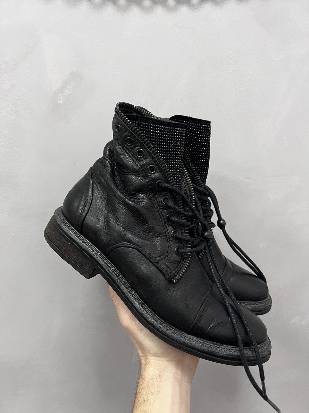 Vintage 90s Vintage Leather Cowboy Boots Western shoes GUIDI STYLE Size US 7.5 / EU 40-41 - 8 Thumbnail
