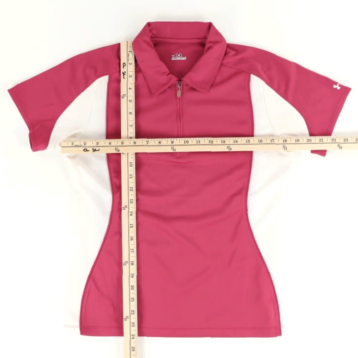 Under Armour Under Armour Golf Zip Colorblock Magenta Women's M Shirt Size M / US 6-8 / IT 42-44 - 3 Thumbnail