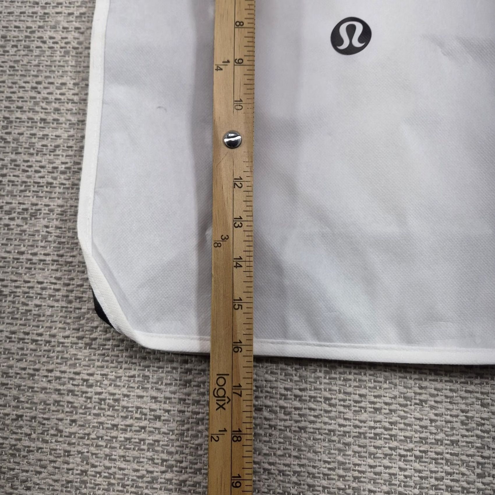 Lululemon Lululemon Tote Bag Womens Large White Recycled Polypropylene Shopper Logo Purse Size ONE SIZE - 4 Thumbnail