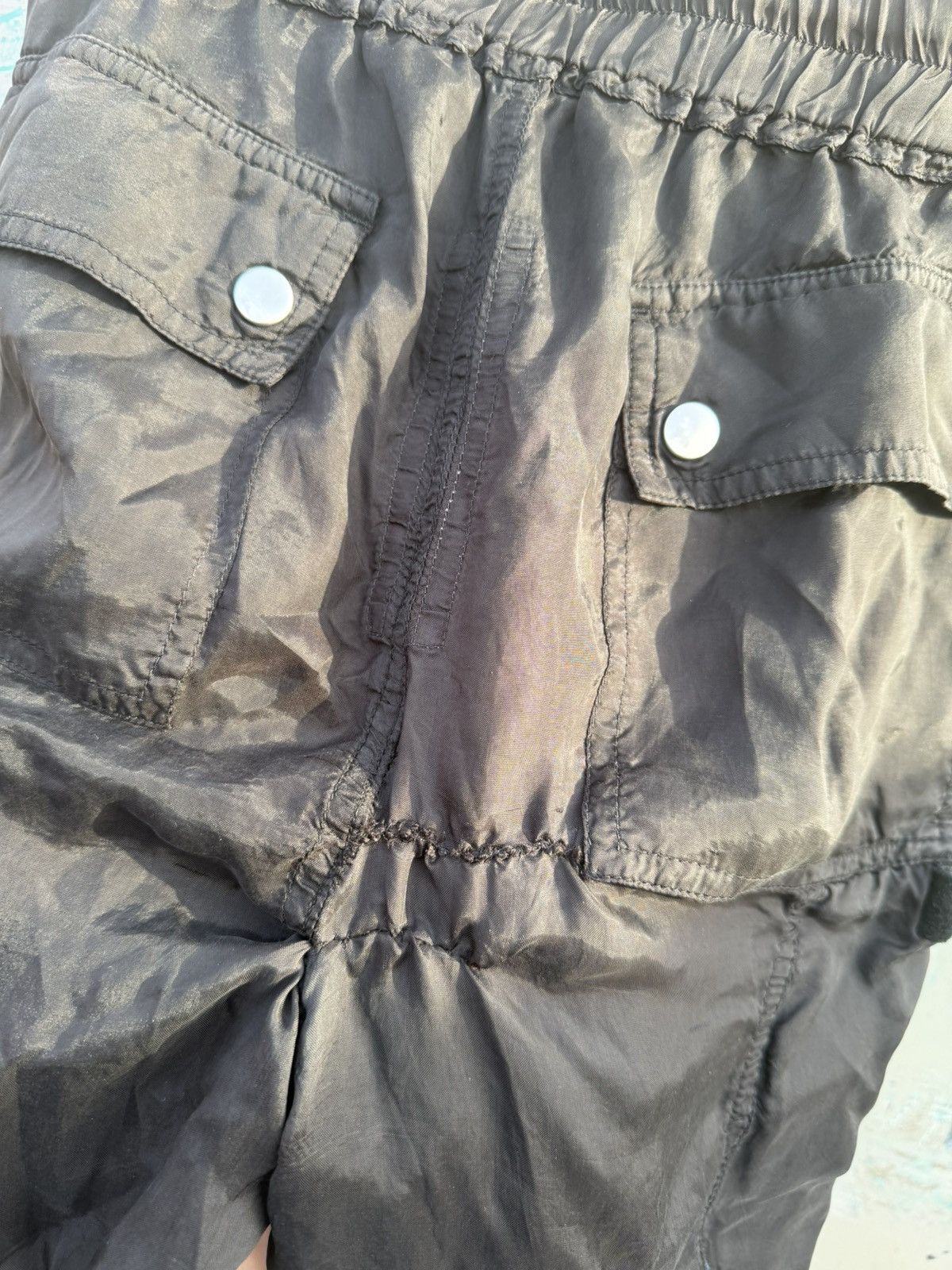 Rick Owens Rick Owens Tecuatl Bauhaus Silk Cargos Size US 26 / EU 42 - 8 Thumbnail