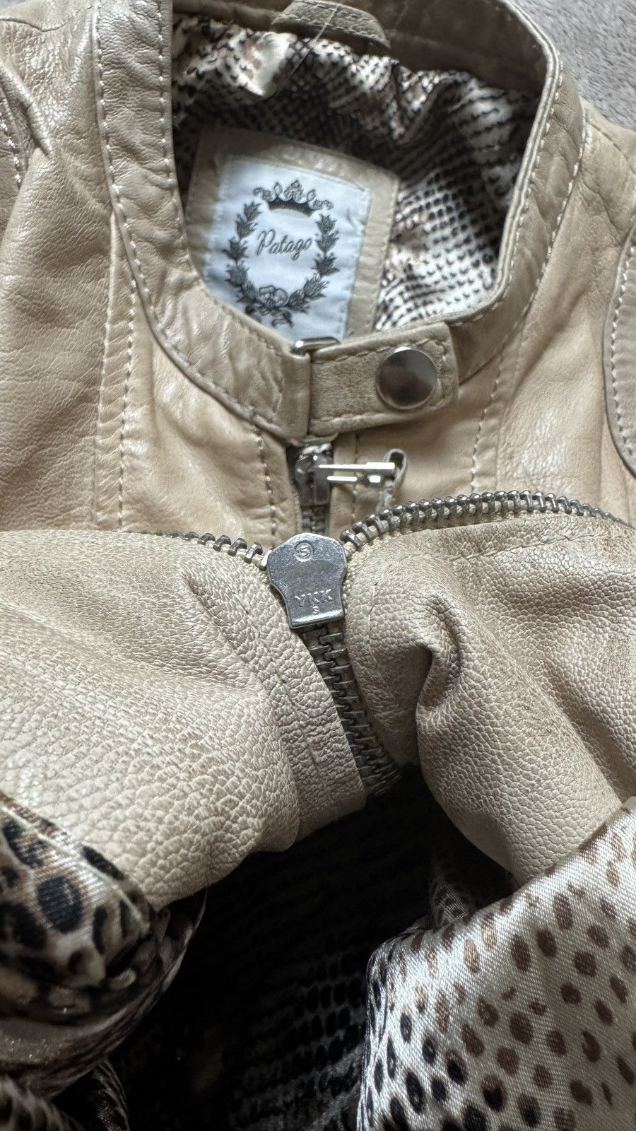 Genuine Leather Vintage Y2K Moto leather jacket Gucci Belstaff LGB style Size L / US 10 / IT 46 - 6 Thumbnail