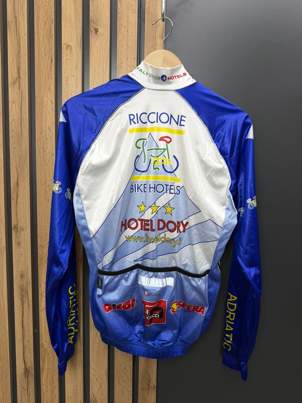 Vintage Nalini Team Cycling Jersey Riccione Bike Hotels Italy Size M Size US M / EU 48-50 / 2 - 7 Thumbnail