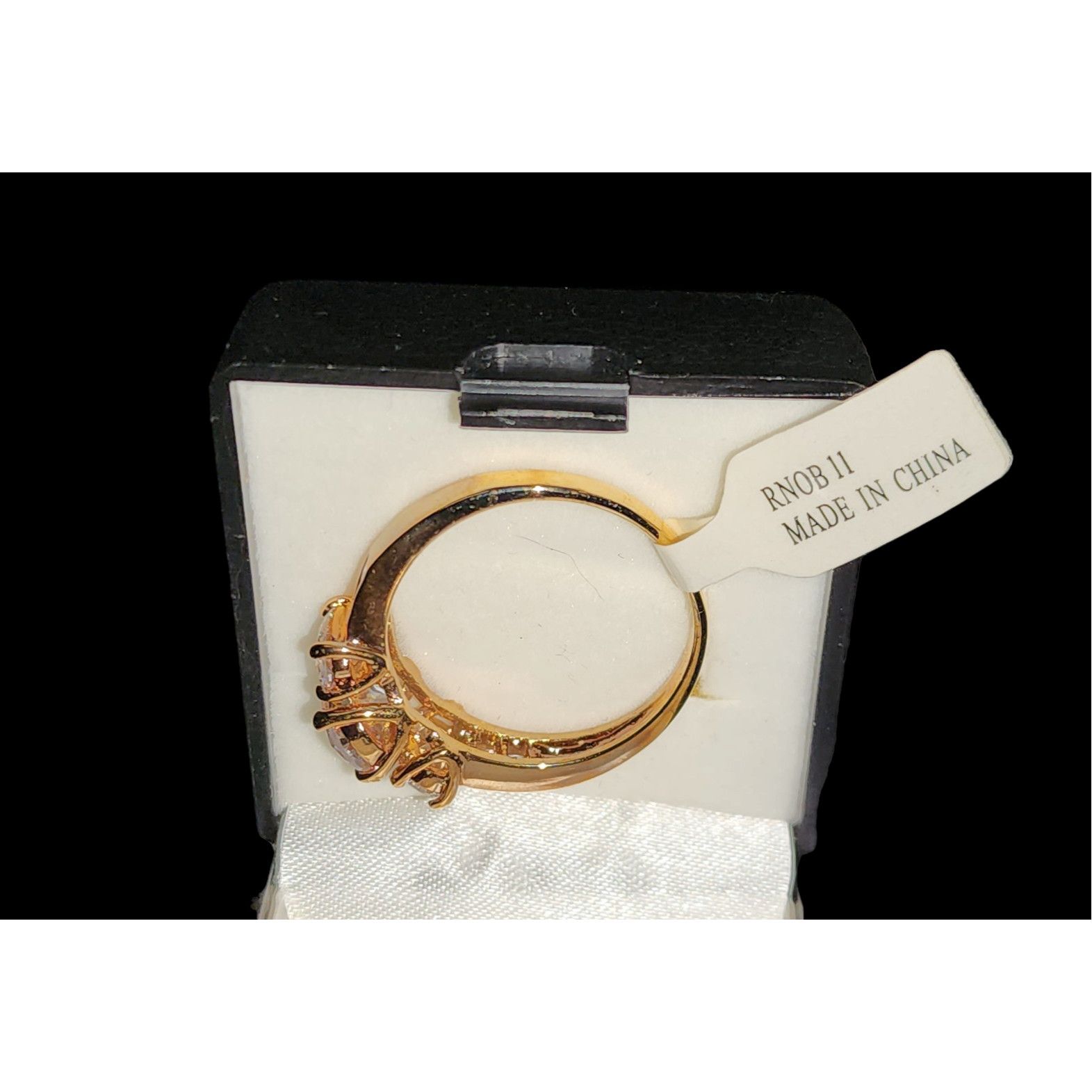 Other NEW KAS Oval Baguette CZ Size 8.5 Ring 14k Gold Plated Size ONE SIZE - 9 Thumbnail