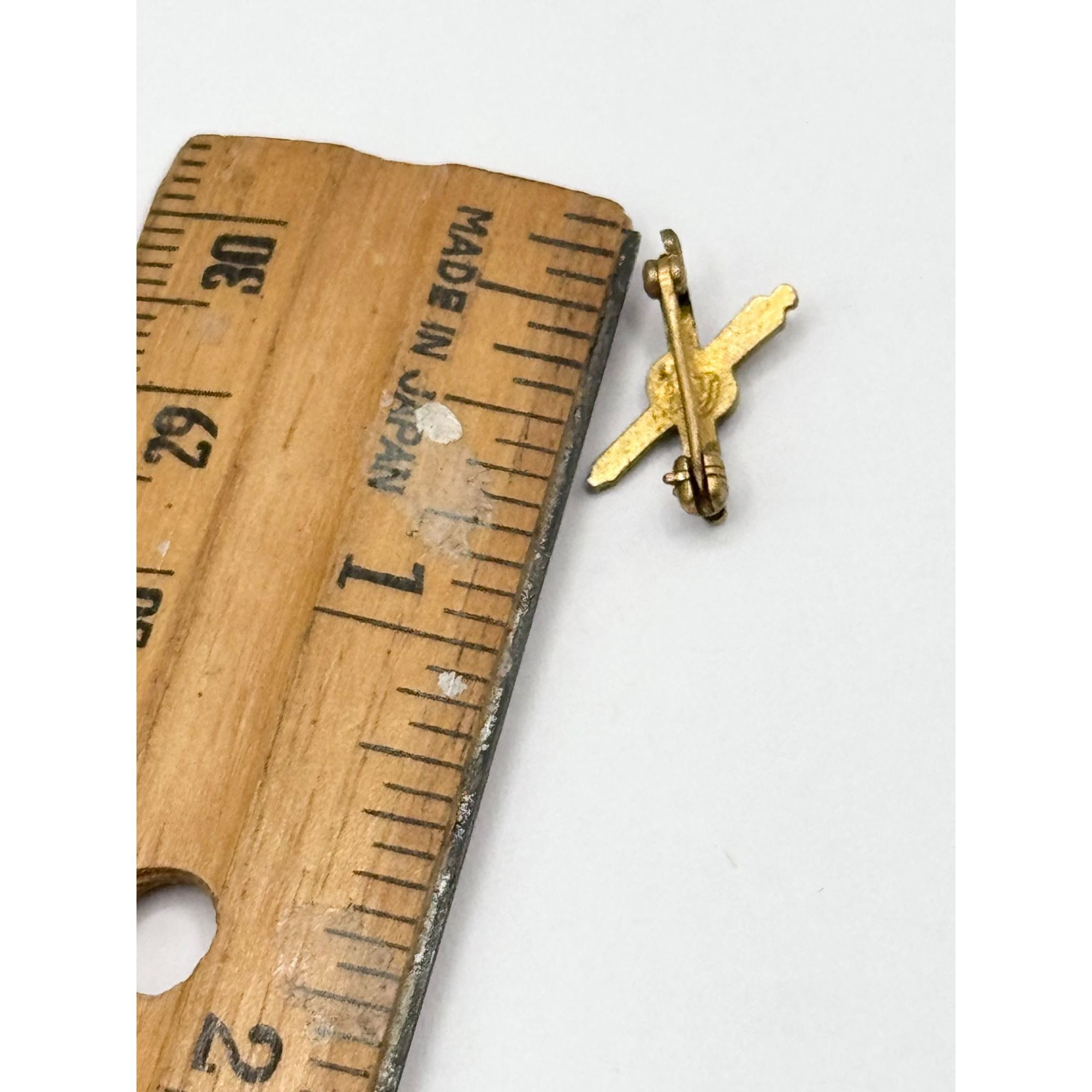 Vintage WWII US Army Officer Coast Artillery Collar Insignia Crossed Size ONE SIZE - 4 Thumbnail