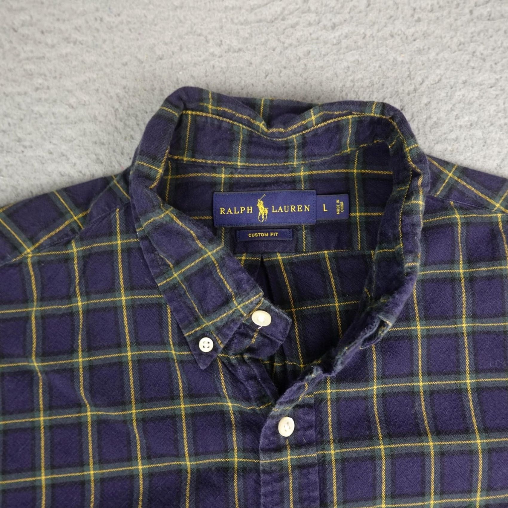 Ralph Lauren Ralph Lauren Shirt Mens L Blue Plaid Flannel Button-Down Long Sleeve Casual Size US L / EU 52-54 / 3 - 4 Thumbnail