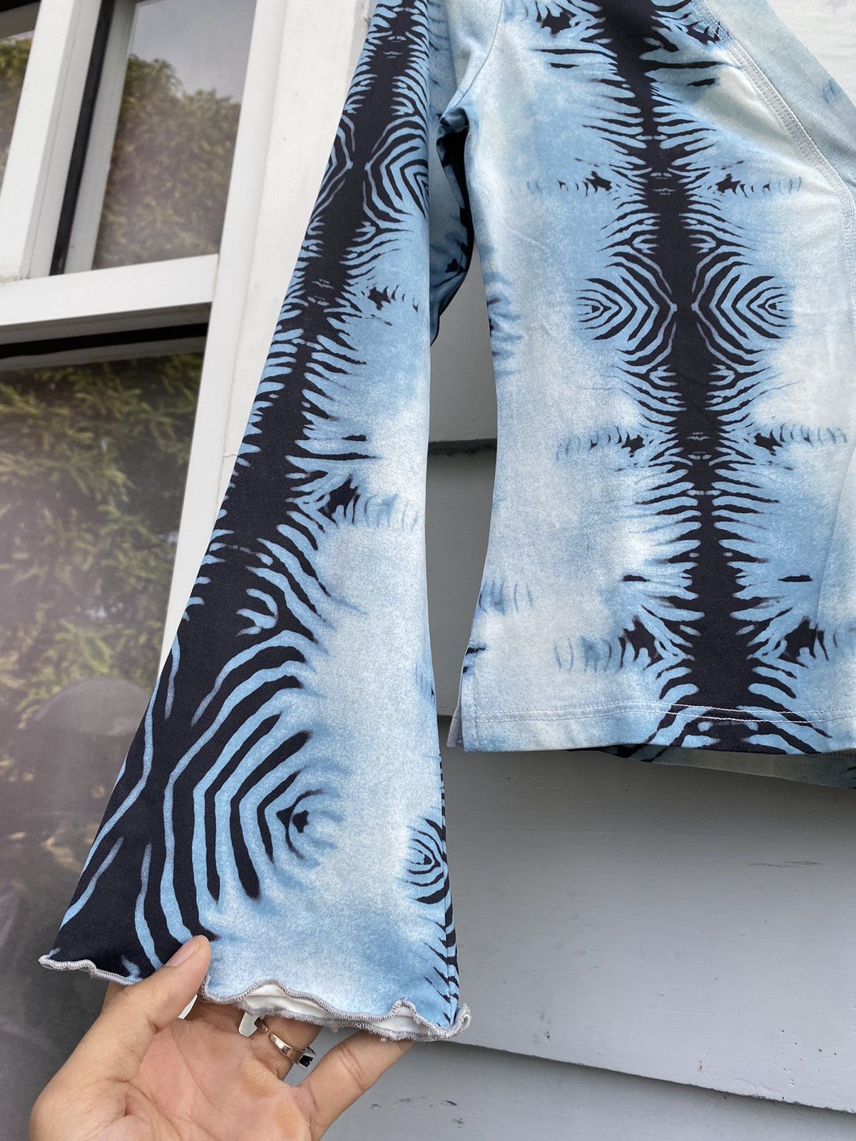 Vintage Tiger Print Blue Sky Cardigan Size S / US 4 / IT 40 - 5 Thumbnail