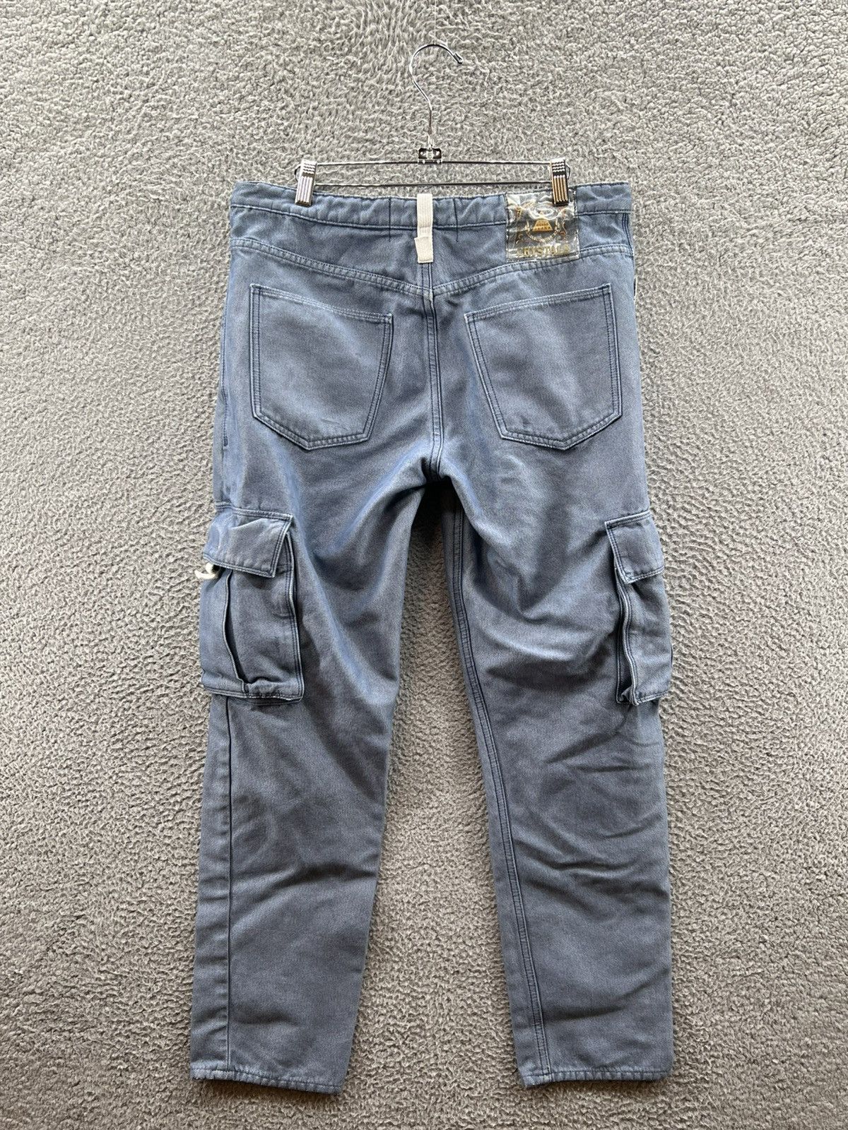 Advisory Board Crystals × Guess Advisory Board Crystals Blue Reflective Cargo Pants Men’s 32 Size US 32 / EU 48 - 2 Thumbnail