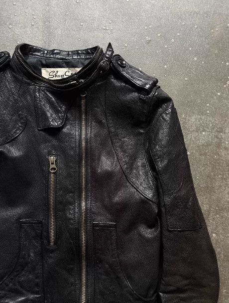 Share Spirit Homme SHARE SPIRIT Goatskin Biker Jacket Size US XS / EU 42 / 0 - 3 Thumbnail