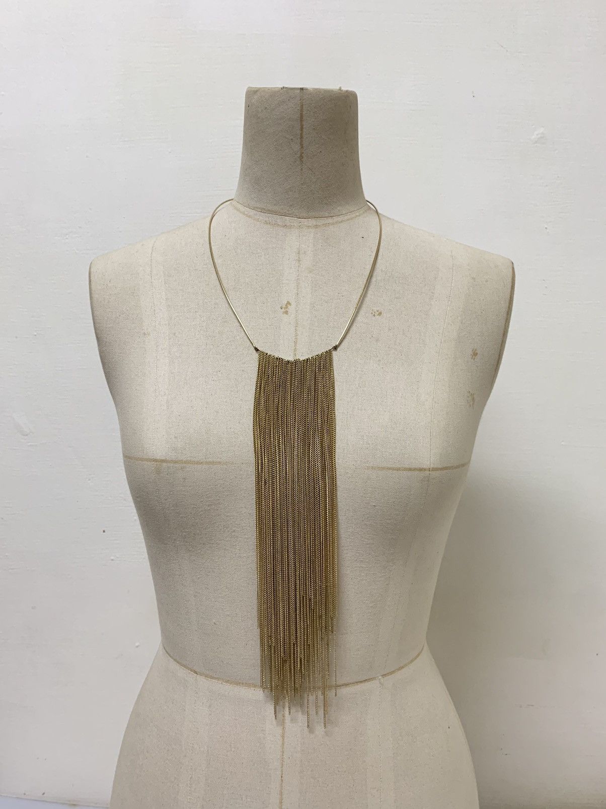 image of Maison Margiela Maison Martin Margiela Tassel Necklace in Gold, Women's