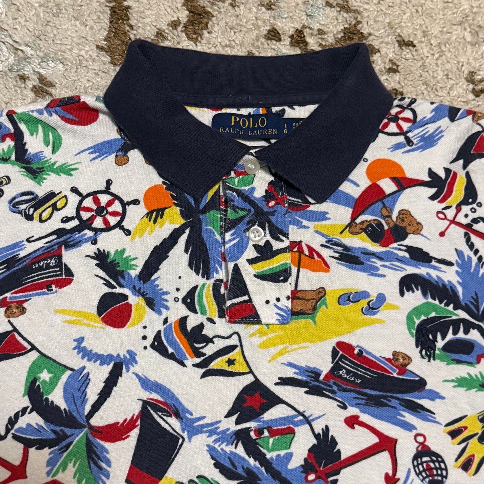 Polo Ralph Lauren Polo Ralph Lauren Shirt Polo Bear Surf Nautical AOP Large Size US L / EU 52-54 / 3 - 3 Thumbnail