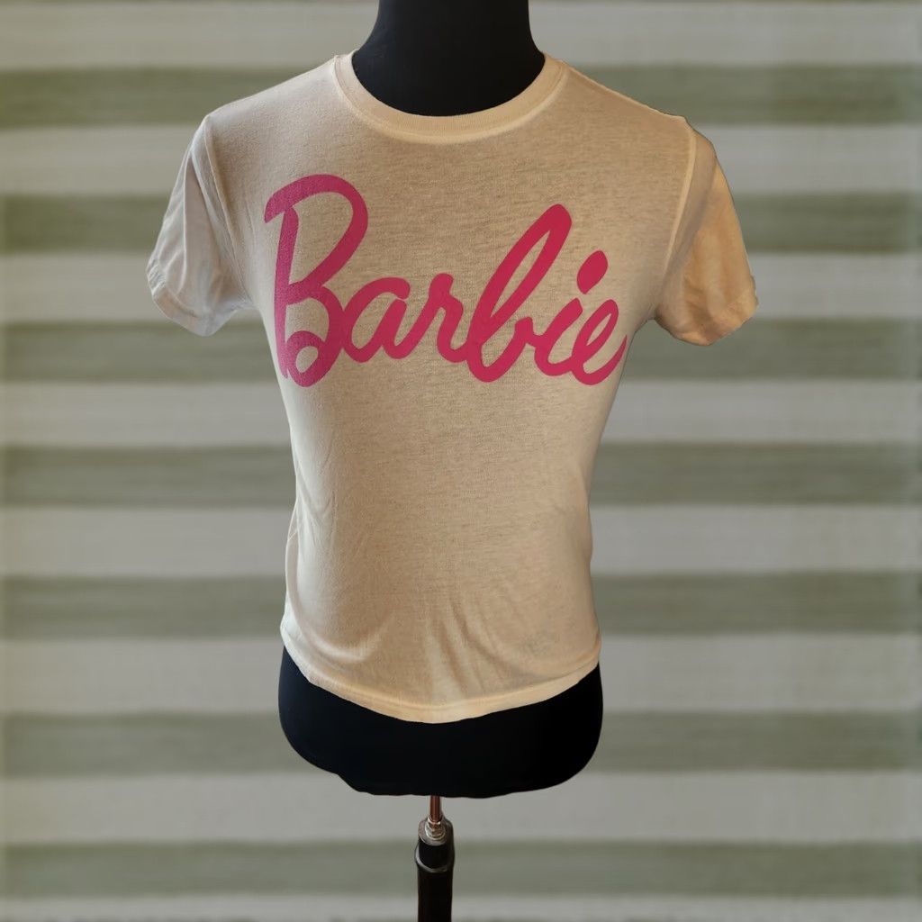 Vintage Barbie 2023 White Movie Logo Short Sleeve T-Shirt Size S Adult Mens Crew Neck Graphic Logo Size US S / EU 44-46 / 1 - 1 Thumbnail