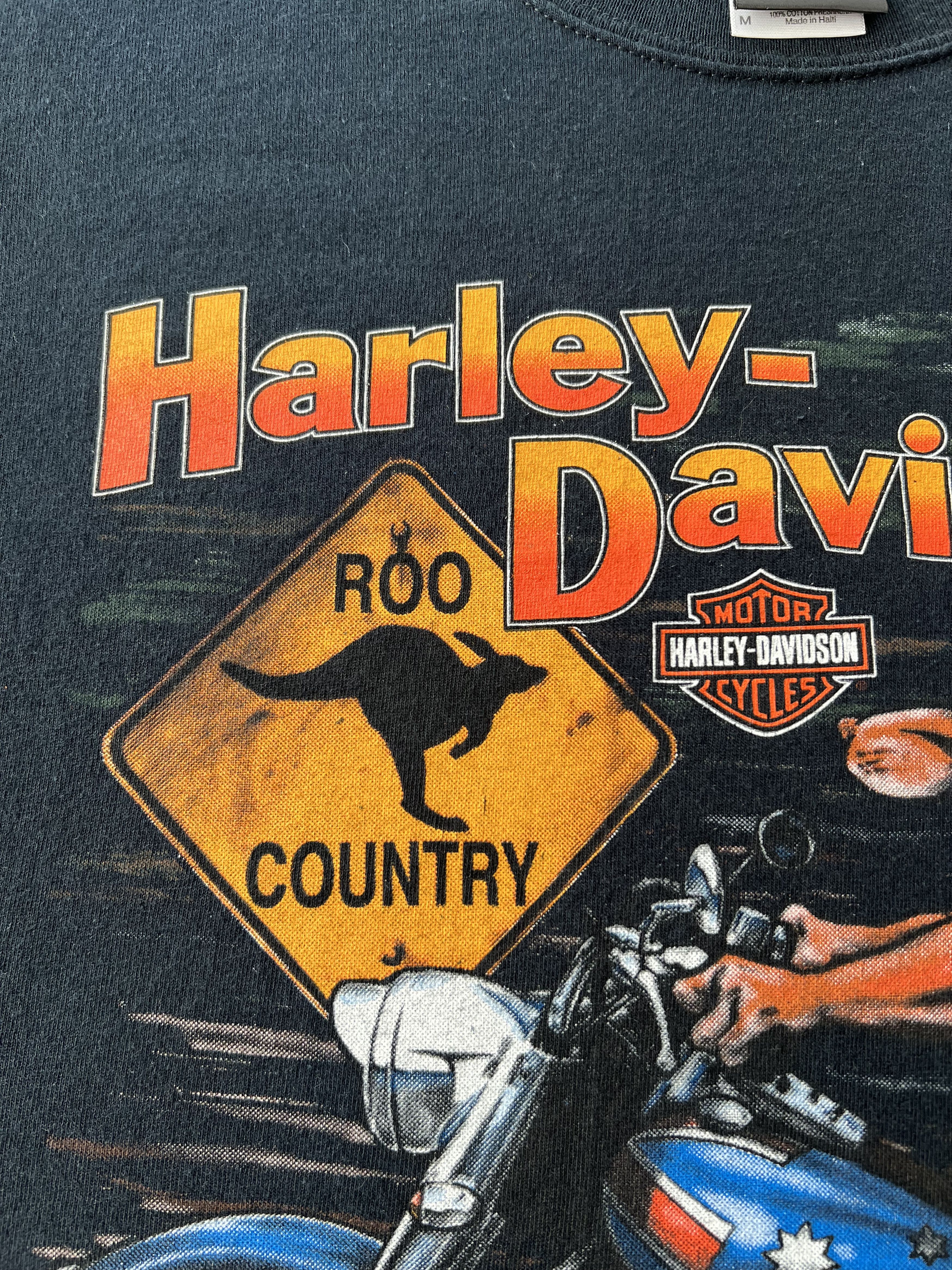 Harley Davidson Vintage 2000s Harley Davidson Australia Kangaroo T-shirt Size US M / EU 48-50 / 2 - 7 Thumbnail