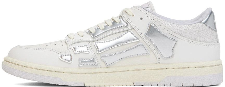 Amiri o1s1wg110825 Skelton Sneakers in White/Silver Size US 8 / EU 41 - 3 Thumbnail