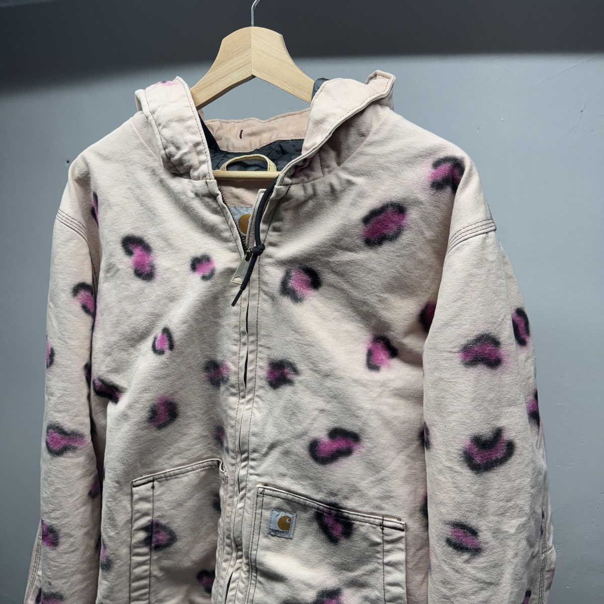 Carhartt Carhartt Leopard Print Heavyweight Work Jacket ERD Grunge Size US XXL / EU 58 / 5 - 4 Thumbnail