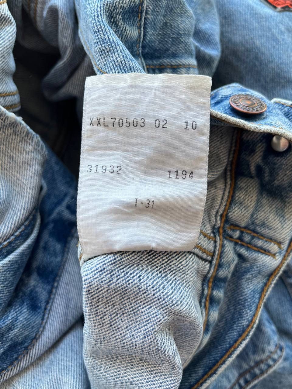 Levi's Vintage Levis Harley Davidson Patched Denim Jacket Size US XXL / EU 58 / 5 - 6 Thumbnail
