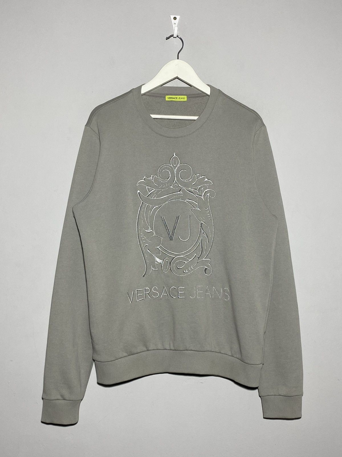 Versace Versace Jeans Crewneck Sweatshirt Grey Size US L / EU 52-54 / 3 - 1 Thumbnail